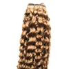100% Human Hair Weave Bundlar 1pc Kinky Curly 8-30 tums hårförlängningar Non-Remy Brasilianska hårvävbuntar 100g