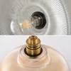 Retro Ribbed Glass Pendant Lamp Creative Pot Cover Hotel Lounge Cafe Office Bar Counter Dinning Room Industrial Suspension Light