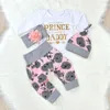 Pudcoco Baby Girl Floral Clothes Newborn Infant Long Sleeve Romper Pants Headband Outfits Clothes Casual Clothing Sets 0-18M