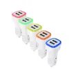 New Arrival 2.1A + 1A Dual 2 Port USB LED Car Ładowarka Adapter do Universal Smart Phone Tablet