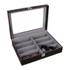 8-bit glasses case sunglasses case glasses storage box through the portable collection display box Velvet box contracted