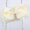 5 pollici per bambine a testa larga in nylon ad alta elasticità cavi bow fascia machiclo a bowknot per lana per neonati per bambini con capelli a colori solidi AC3636440