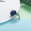Donia smycken lyx ring mode överdriven kopparmicro-inlaid fullfärg zircon gåva från europeiska och amerikanska kreativa designers