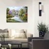 Canvas art oil paintings garden Sung Kim Springs Hidden Pond for wall decor hand painted7690530