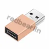 Adaptateur de convertisseur de connecteur de câbles plaqués or de Type C femelle vers USB 3.0 mâle pour Smartphone