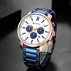 Relojes para hombre Marca de lujo Reloj de pulsera de acero Relojes de cuarzo analógicos Hombres Horloge CURREN Reloj cronógrafo deportivo de moda para hombres Re2199