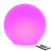 BRELONG Rechargeable Color LED Ball Light Spherical Ball Light with Remote Control Home Pool Party Dimmable Night Light 12cm8637581