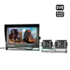 Dual-Backup-Kameras-Kit mit DVR, 2 x AHD 1080p 4pin-Auto-Front-Rückfahrkamerasystem + 9 "IPS-Split-Monitor mit SD-Recorder 5m / 15m-Kabel