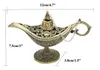 Classic Rare Hollow Legend Aladdin Magic Genie Lampade Bruciatori di incenso Retro Wishing Oil Lamp Home Decor Regalo c759