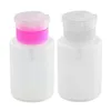 Flacone erogatore a pompa da 160 ml, erogatore di detergente per smalto per unghie, strumento per nail art, contenitore per liquidi in plastica a 2 colori con tappo a scatto