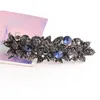 Christmas Decorations 3 PCS Crystal Rhinestones Barrettes French Hair Clip Flower Design Clips Barrette Bridal Wedding Jewelry Access1