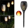 Solar-Fackel-Lichter, LED-Solar-Fackeln, Lampe, Garten, Tanzen, flackernde Flamme, Outdoor, Weg, Rasen, Licht, wasserdicht, Landschaftsdekoration, 33 LEDs B5644