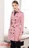 Het försäljning! Kvinnor Fashion Trench Coat/Högkvalitativ England Designer Double Breasted Trench Coat Size S-XXL 5 Färger