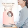 ELOOLE 300ML USB Air Humidifier Ultrasonic Adorable Pet Cool-Mist Aroma Oil Essential USD Diffuser Mist Maker With LED Lamp Y200416