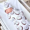 15590 Nyfödd spädbarn Baby swaddle wrap sovsäckar baby mjuk kokong sömn säck med hatt