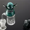 Canavar Cam Carb Cap Renk Hayvan Renk Siyah Gökkuşağı Fit Kuvars Cam Banger Tırnak Enail Kalın Dab Rig Bong Su Borusu 1000