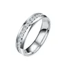 Случайное кольцо из нержавеющей стали с бриллиантовым кольцо
