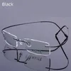 순수한 티타늄 스펙터클 프레임 남성 여성 림리스 초경력 안경 compu