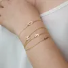 Fashion Gold Silver Letter Bracelet & Bangle For Women Adjustable Name Bracelets Jewelry Female Gift Pulseras Mujer