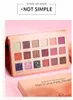 Pudaier 18 Color Beauty Glazed Professional Soft Glam Eyeshadow Glitter Paleta de sombras de ojos Maquillaje de larga duración Paleta de sombras de ojos