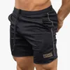 Homens shorts bolso casual shorts homens mais tamanho cordão elástico cintura suspensão brasão de praia