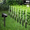 Solströmslampor Lampor Acrylic Bubble Pathway Lawn Landskap Decoration Garden Stick Stake Light Lamp Setsolar Power Tube Lights Lamp