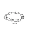 925 Bracelets à chaîne interweave à cravate Sterling Tie avec boîte pour pand bracelet femmes bijoux de mariage W2283001