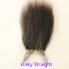 1016inch 35Quot4 funmi Bounce Curly Peruian Hair Middle Part3 Part3 Way Race Closure Bleached Knots8611514