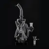 Hopahs Glass Bong Recycler Oil Rig Wax Water Pipe Head Unique Bongs Hokahs Dab Rigs Pipes With Bowl Perc Bubbler Cyclone Beaker