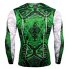 New Designer Mens Compression T Shirts Men Gyms Tight Undershirt Workout Tee Tops Snake Print Tshirt Muscle Fitness Shirt Men Rashgugard