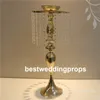 新しいスタイルのゴールドクリスタルトールフラワースタンド花瓶の結婚式のテーブル08347376293