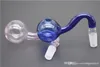 Bruciatore a nafta in vetro spesso di colore pyrex di alta qualità tubi in vetro 10mm 14mm 18mm bruciatore a nafta per gorgogliatore maschio per tubi dell'acqua gorgogliatore bong