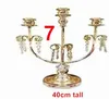 7 style can choose) Gold Candle Holders Metal Candlestick Flower Vase Table Centerpiece Event Flower Rack Road Lead Wedding decor best0629