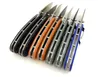 Knife tascabile pieghevole a molla 58-60 HRC con manico G10 G10 G10 G10 Hands Regalo / Collezione con scatola nera.