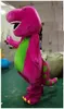 2019 Discount factory sale Barney Dinosaur Mascot Costume Movie Character Barney Dinosaur Costumes Fancy Dress Adult Size