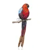 Wholesale-Clothing Accessories Magpie Crystal Brooch Lovely Beautiful Animal Parrot Brooch