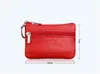 Soft leather zip coin purse Mini Purse Wallet keychain zipper pouch Storage Bags Women Small Cute DA176