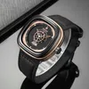 2019 orologi di lusso Uomini New Fashion Square Quartz Watch Top Brand KADEMAN casual in pelle da polso Affari Relogio Masculino CJ191116