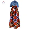 2019 Woman Long Maxi Women African Dashiki for Women Bazin Riche Robe Longue Femme Plus Size Skirt Natural WY1036