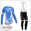 2019 New Team Cycling Winter Thermal Fleece Jersey (BIB) Pants Set Män Långärmar Bike Maillot Roupa Ciclismo Fengsky4568032