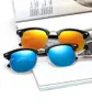 rounded sunglasses semi frame