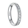 3mm Titanium Luxury Cubic Zirconia Women Wedding Ring Ladies Eternity Anelli di fidanzamento Promessa Gioielli Drop Shipping Bague Femme C19041601