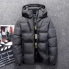 Offre spéciale 2019 hiver hommes blanc duvet de canard veste de haute qualité décontracté coupe-vent chaud vestes et manteaux Slim Fit gris Parkas