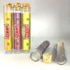 Lege Dankwood Pre Roll Joint Glass Buizen Preerolls Plastic Cork Cap 120 * 20mm Droge Kruid Kruidencontainer Verpakkingsbuis met Sticker
