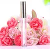 10ml Mini Round Lip Gloss Tube Kosmetiska Paketlips Flaska Tom behållare med guldlock