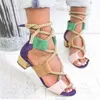 Vertvie 2019 Torridity Moda Tutun Espadrilles Kadın Sandalet Topuk Sivri Ağız Sandalet Kenevir Halat Up Sandal Y190706