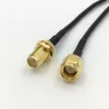 RG174 Cabo RP-SMA Plug Masculino para RP SMA Feminino Jack RF Pigtail Wire Conector