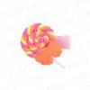 1.3 pulgadas Baby Girl Barrettes Soft Clay Rainbow Lollipop Bobby Pin Princesa Lindo Rainbow Cañino Candillero Clou Cloud Clips E31201