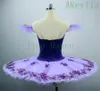 Adulto meninas roxo balé tutu feminino pancake prato profissional balé tutu traje de palco crianças quebra-nozes balé clássico dança199c