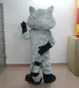 Professional custom Gray Fox Mascot Costume Character Animal Mascot Clothes Christmas Halloween Party Fancy Dress